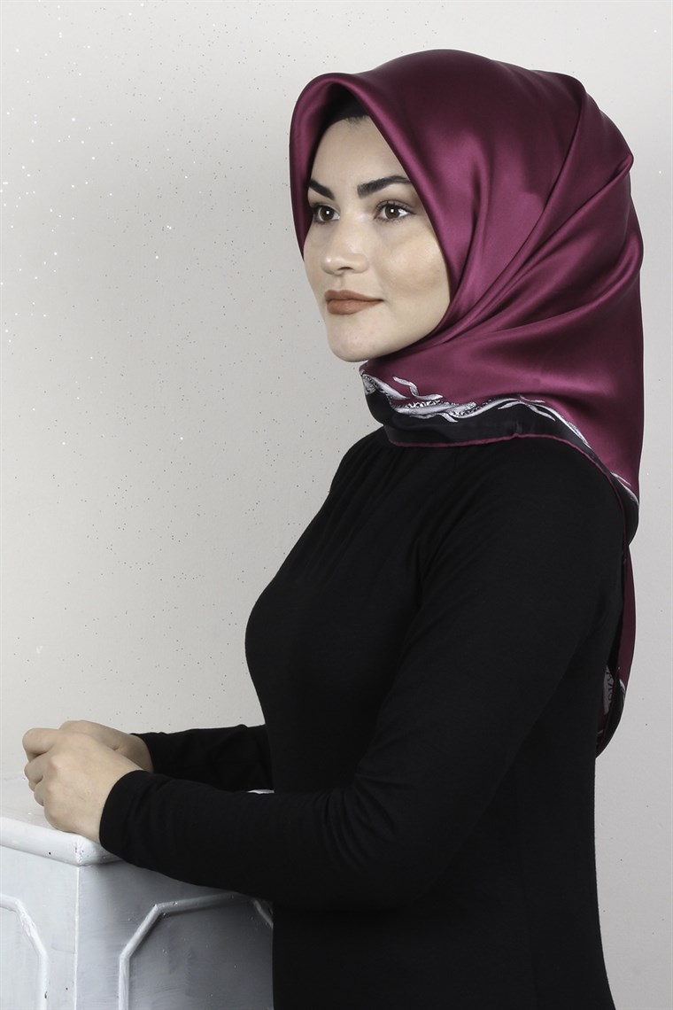 Sura Varaklı İpek Eşarp 4560-135