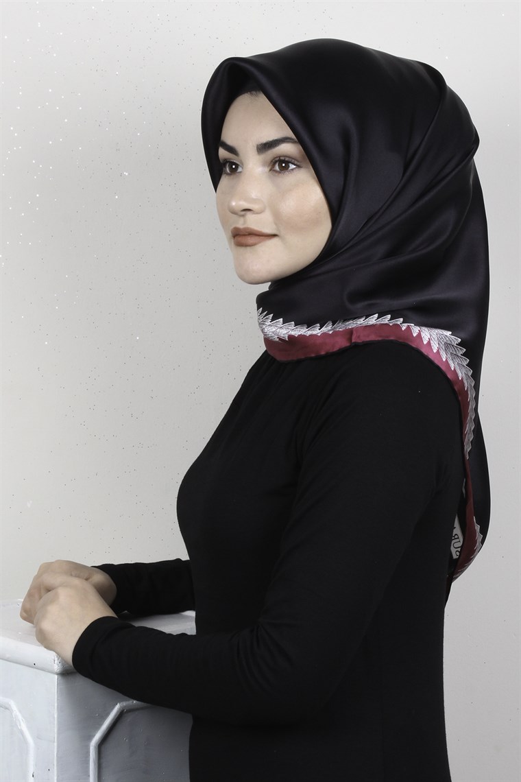 Sura Varaklı İpek Eşarp 4560-136