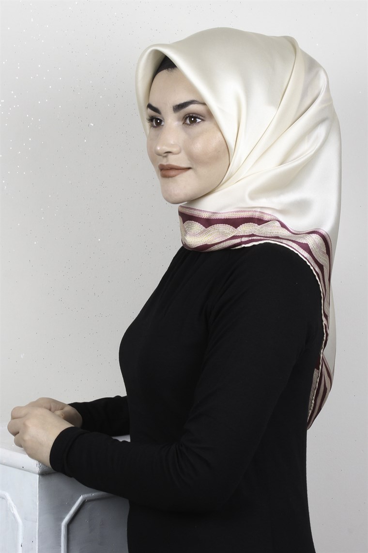 Sura Varaklı İpek Eşarp 4560-137