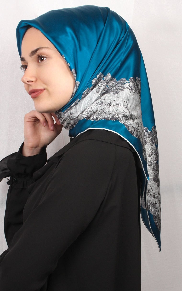 Sura Varaklı İpek Eşarp 4560-14