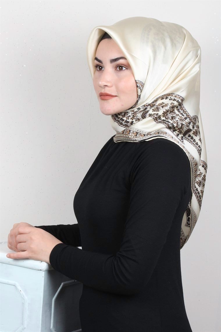 Sura Varaklı İpek Eşarp 4560-152