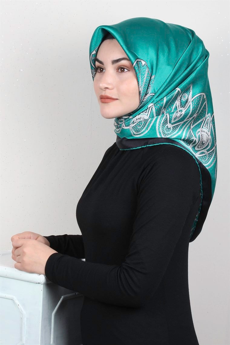 Sura Varaklı İpek Eşarp 4560-155