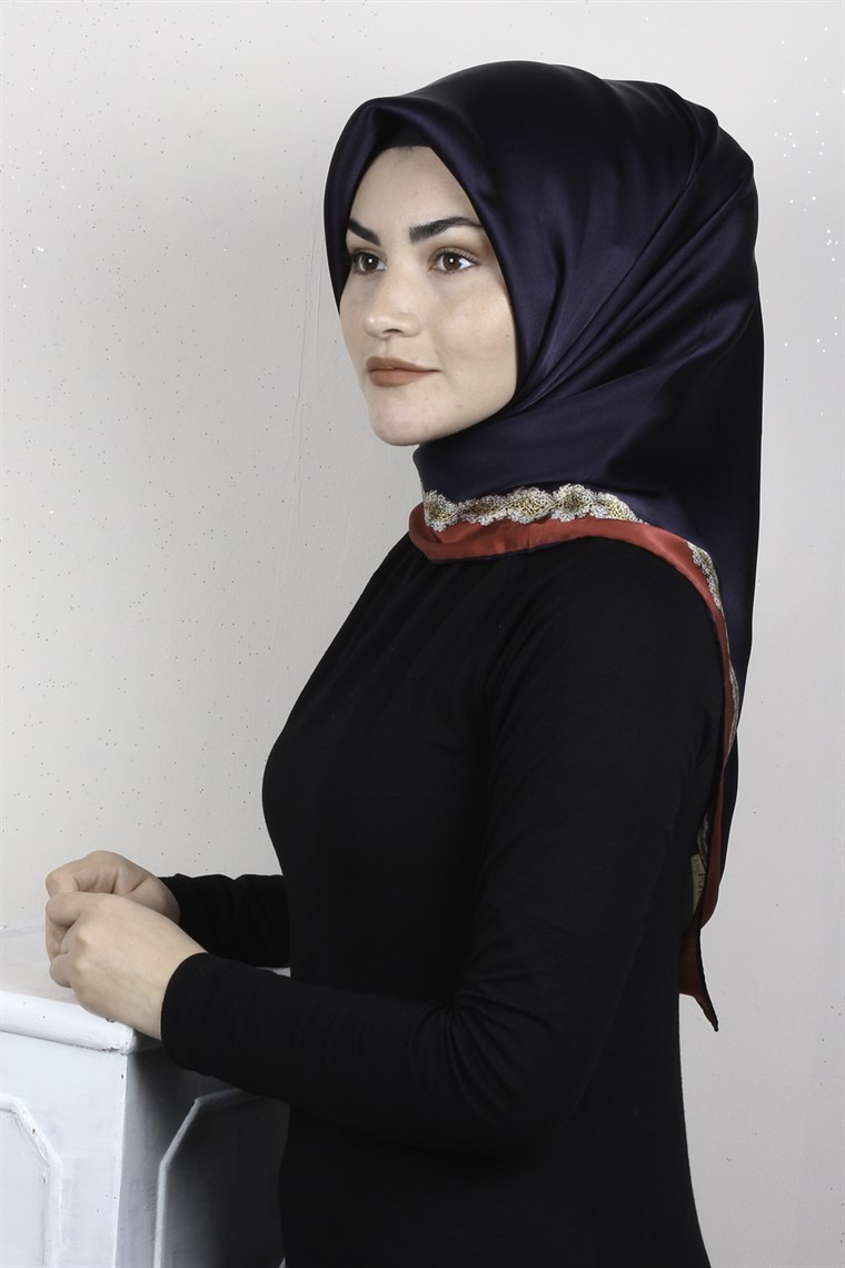 Sura Varaklı İpek Eşarp 4560-159