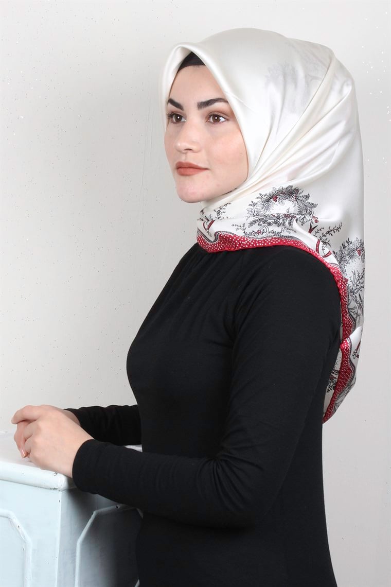Sura Varaklı İpek Eşarp 4560-160
