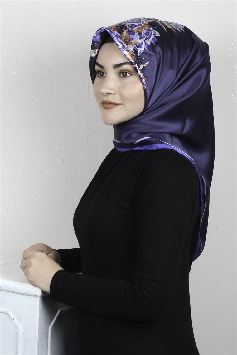 Sura Varaklı İpek Eşarp 4560-162