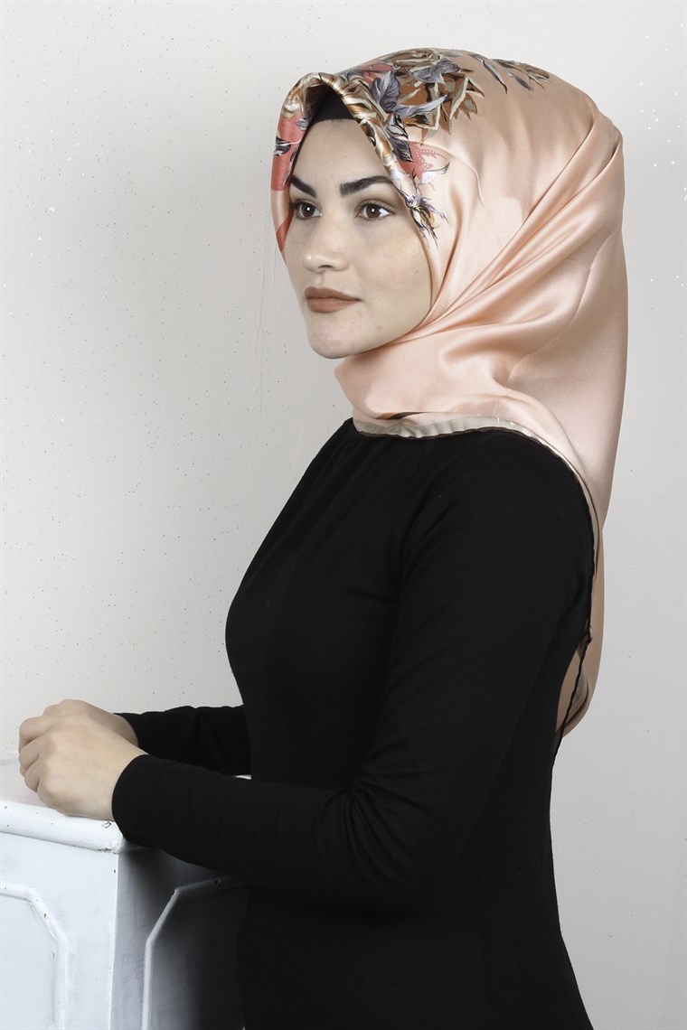 Sura Varaklı İpek Eşarp 4560-164