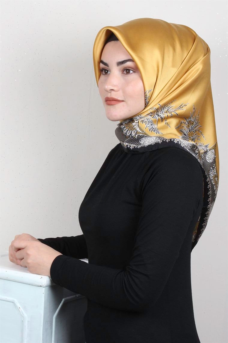Sura Varaklı İpek Eşarp 4560-165