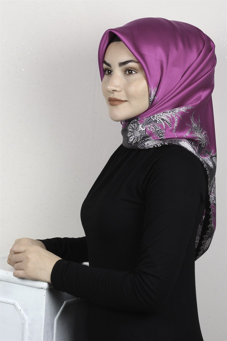 Sura Varaklı İpek Eşarp 4560-169