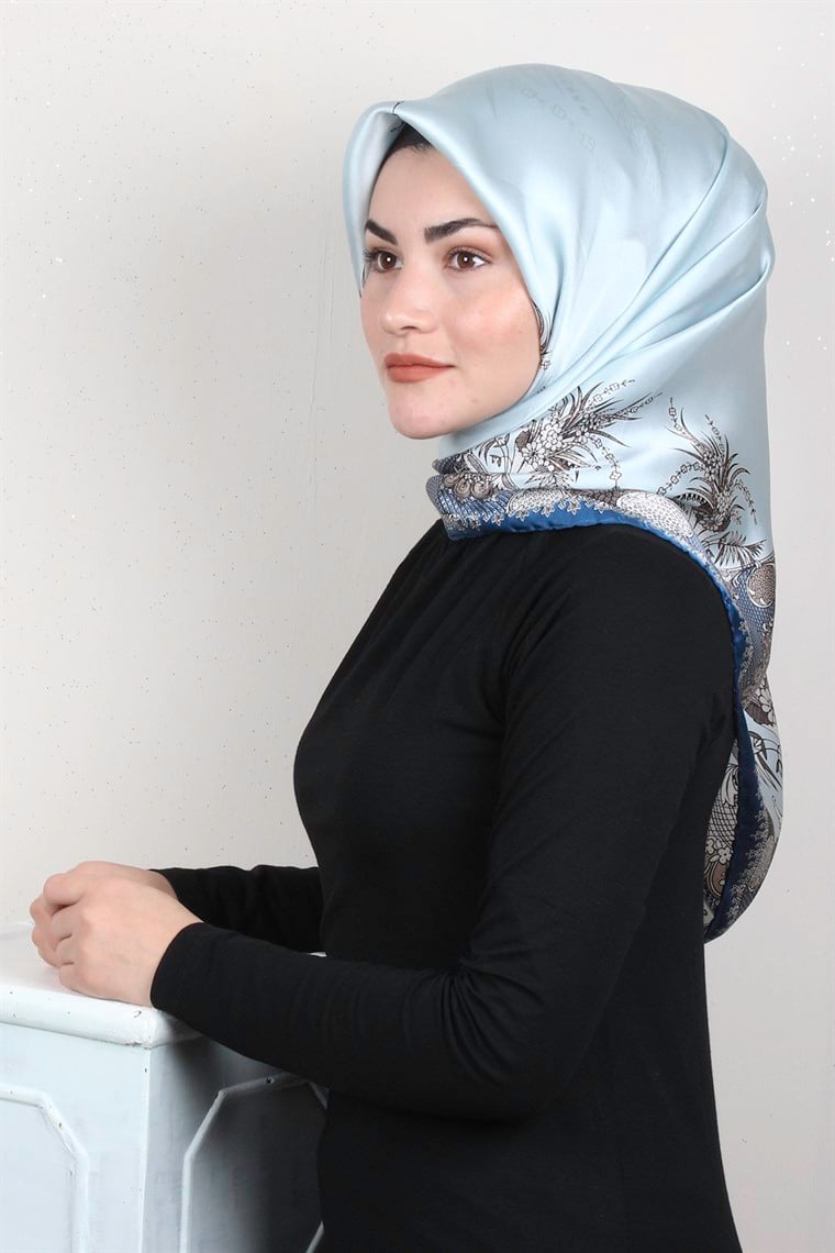 Sura Varaklı İpek Eşarp 4560-171
