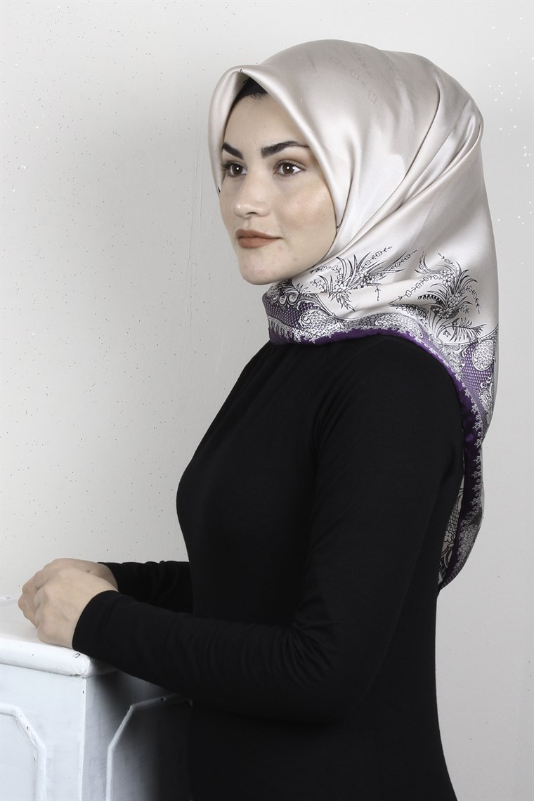 Sura Varaklı İpek Eşarp 4560-173