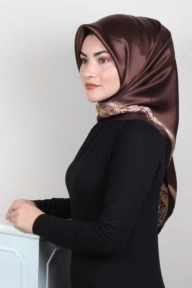 Sura Varaklı İpek Eşarp 4560-178