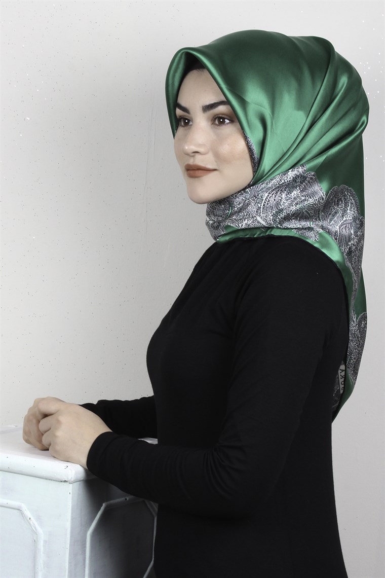 Sura Varaklı İpek Eşarp 4560-180
