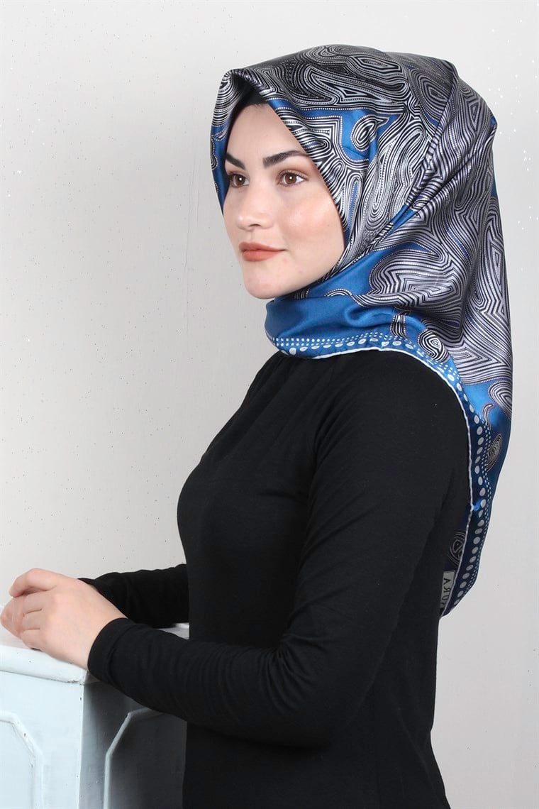 Sura Varaklı İpek Eşarp 4560-181