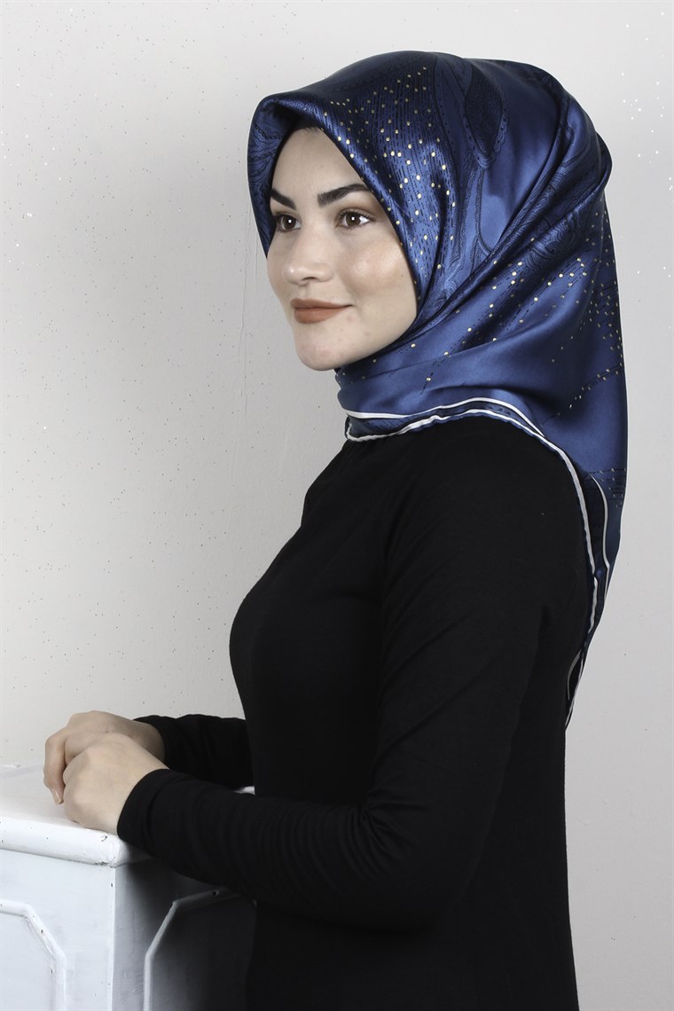 Sura Varaklı İpek Eşarp 4560-182