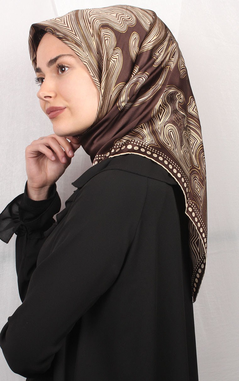 Sura Varaklı İpek Eşarp 4560-19