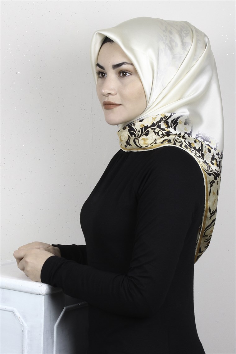 Sura Varaklı İpek Eşarp 4560-193