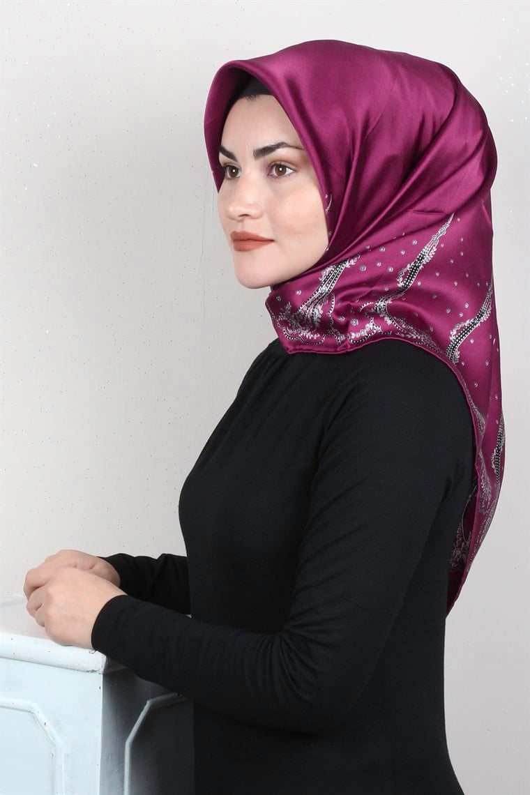 Sura Varaklı İpek Eşarp 4560-199