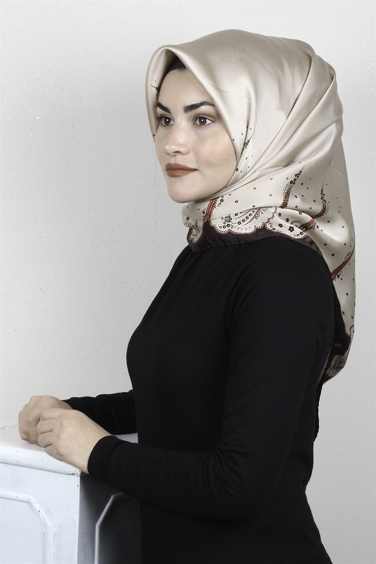 Sura Varaklı İpek Eşarp 4560-200
