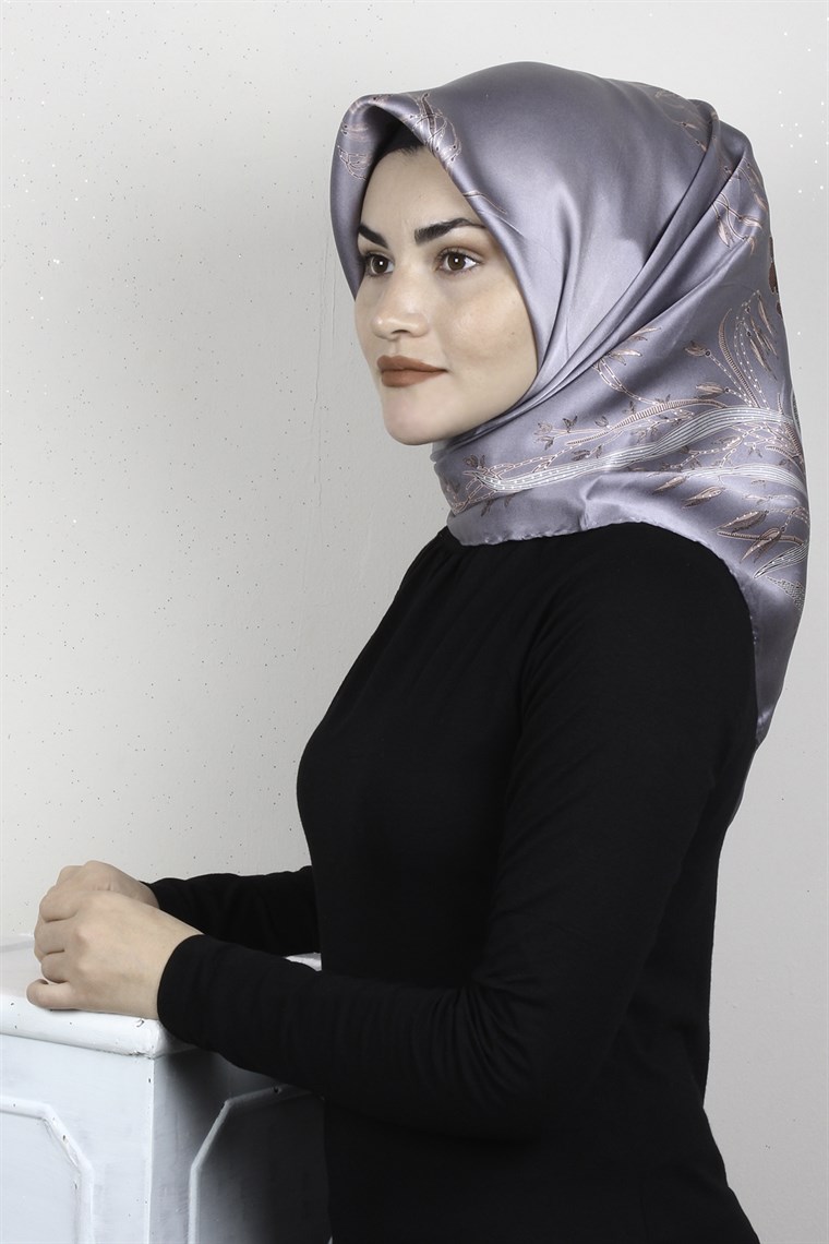 Sura Varaklı İpek Eşarp 4560-202