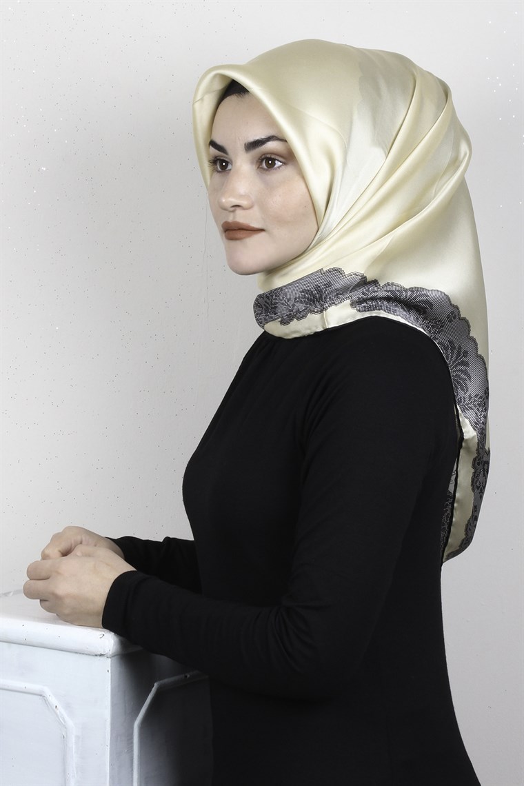 Sura Varaklı İpek Eşarp 4560-204