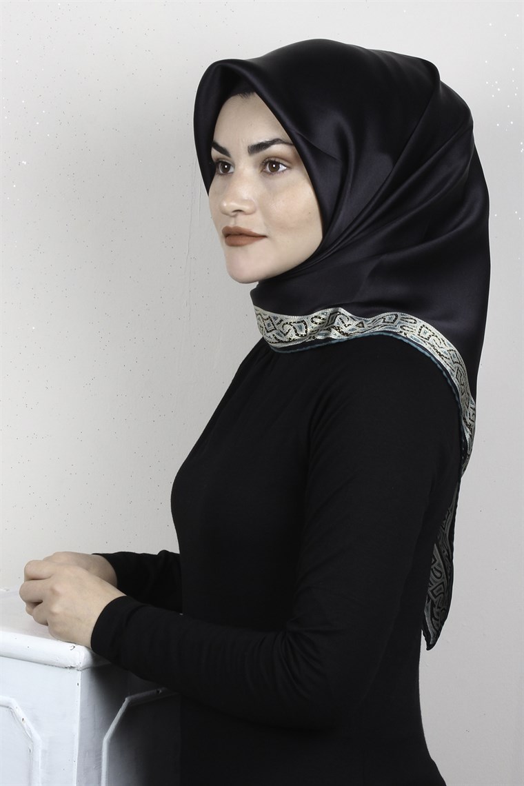 Sura Varaklı İpek Eşarp 4560-205