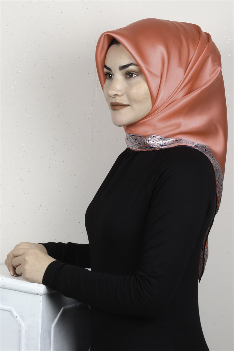 Sura Varaklı İpek Eşarp 4560-207