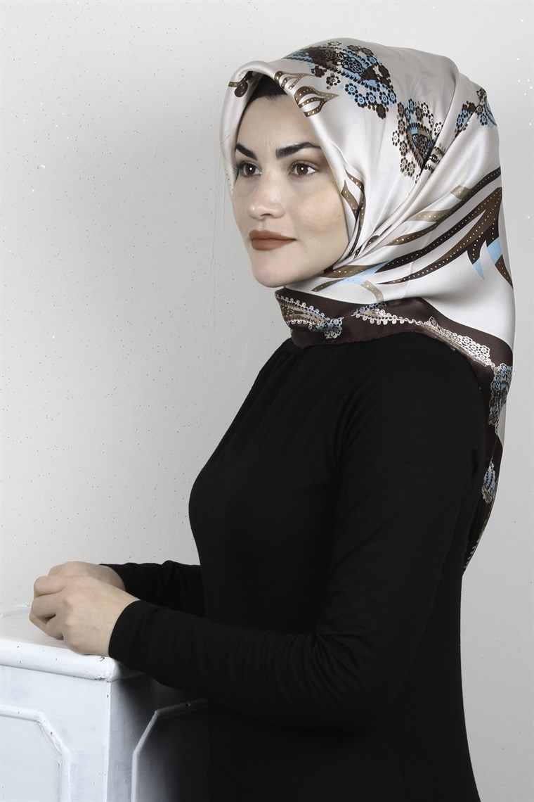 Sura Varaklı İpek Eşarp 4560-209