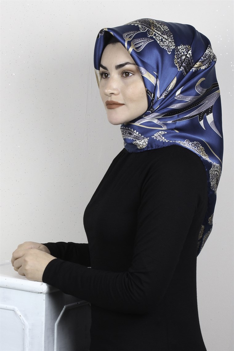 Sura Varaklı İpek Eşarp 4560-210
