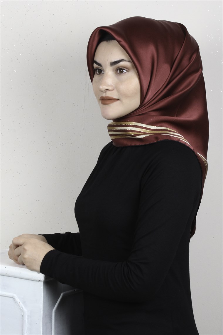 Sura Varaklı İpek Eşarp 4560-212