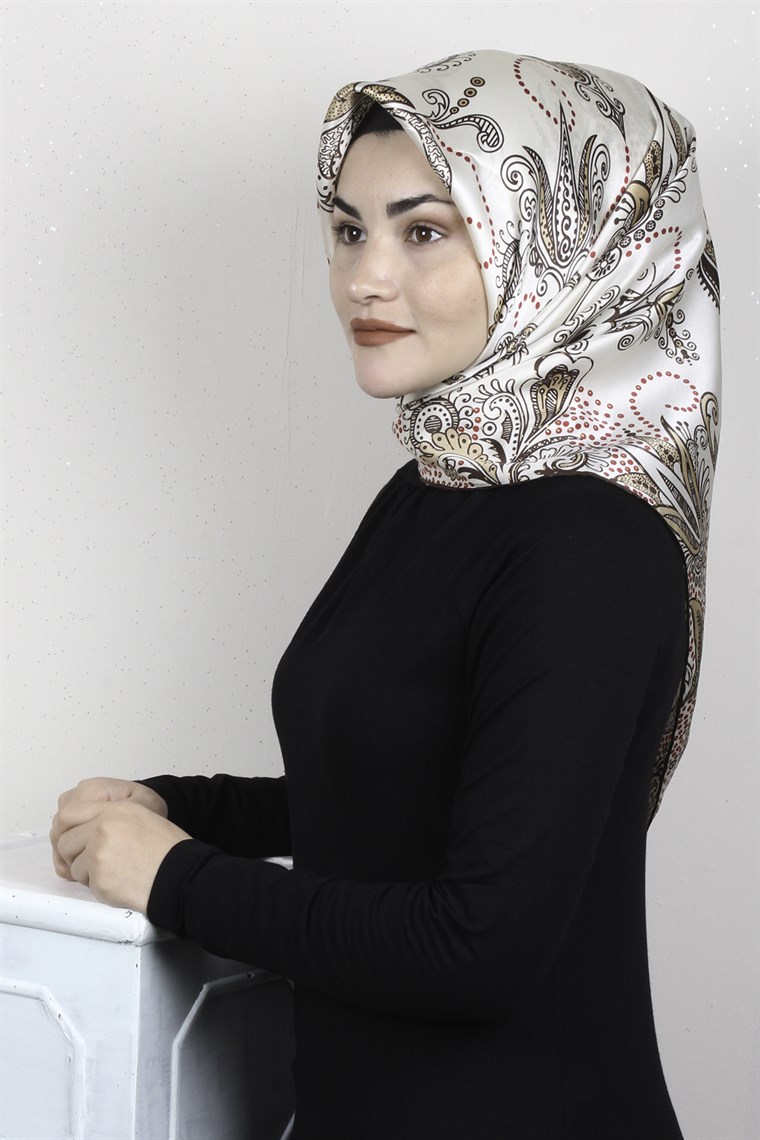 Sura Varaklı İpek Eşarp 4560-216