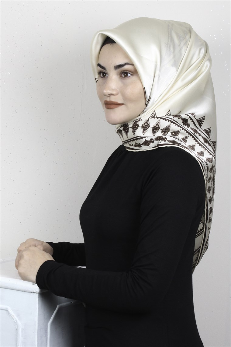 Sura Varaklı İpek Eşarp 4560-217