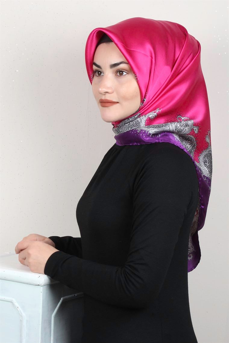 Sura Varaklı İpek Eşarp 4560-218