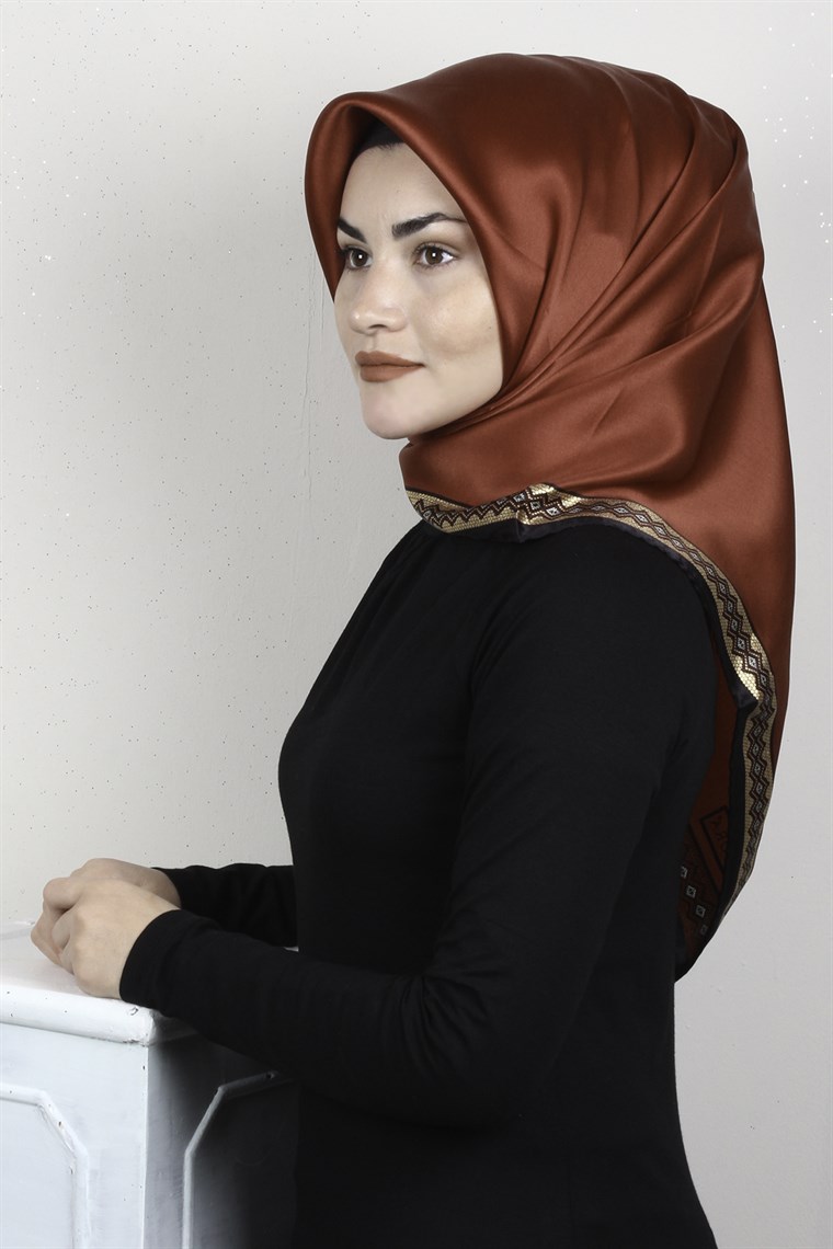 Sura Varaklı İpek Eşarp 4560-220