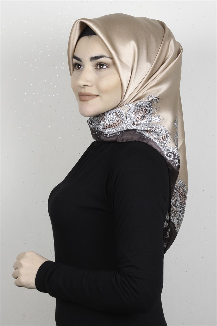 Sura Varaklı İpek Eşarp 4560-225