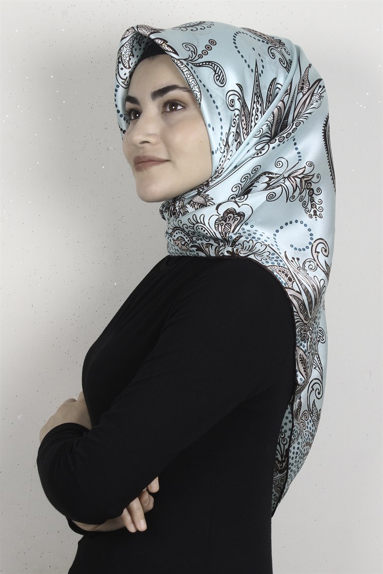 Sura Varaklı İpek Eşarp 4560-229