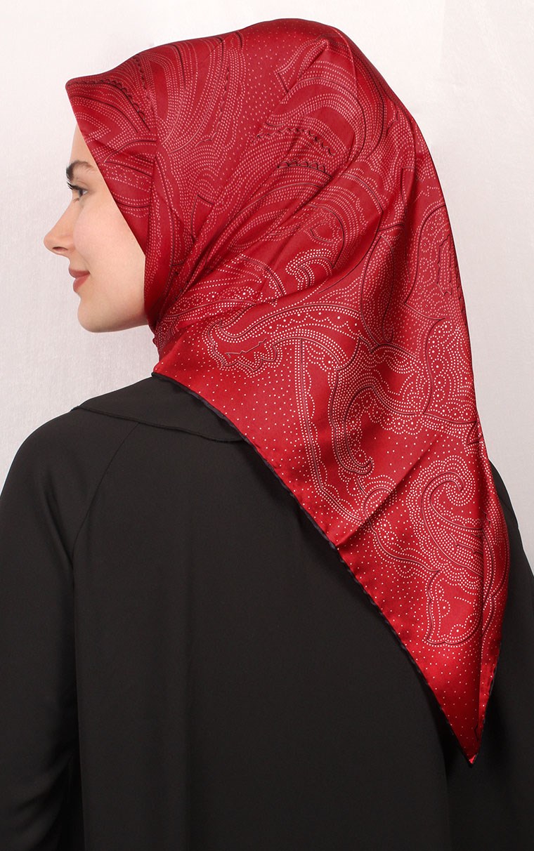 Sura Varaklı İpek Eşarp 4560-40