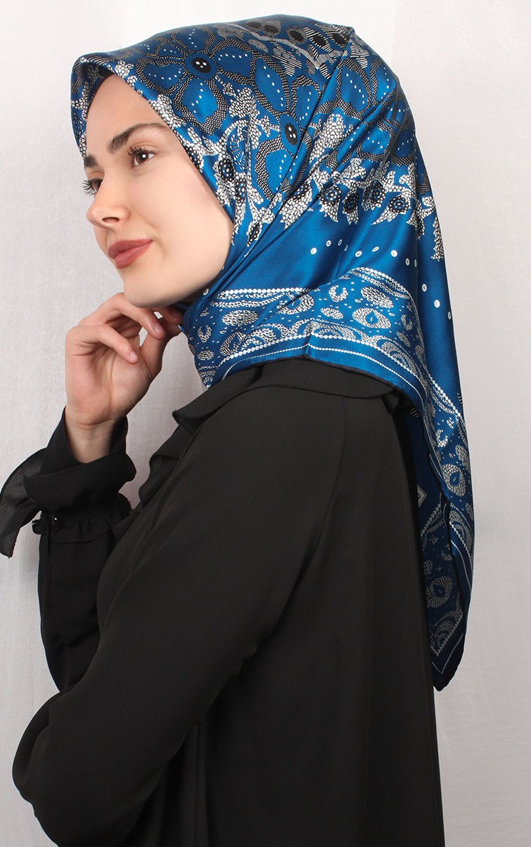 Sura Varaklı İpek Eşarp 4560-41