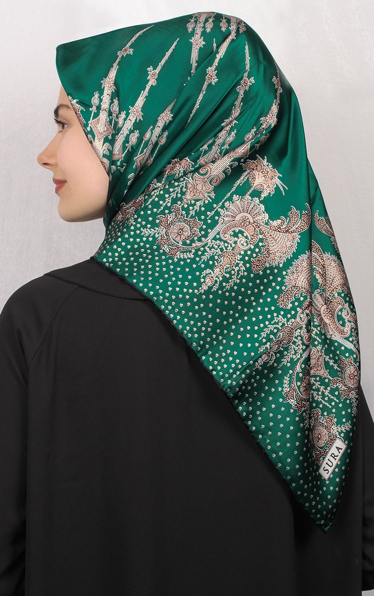 Sura Varaklı İpek Eşarp 4560-45