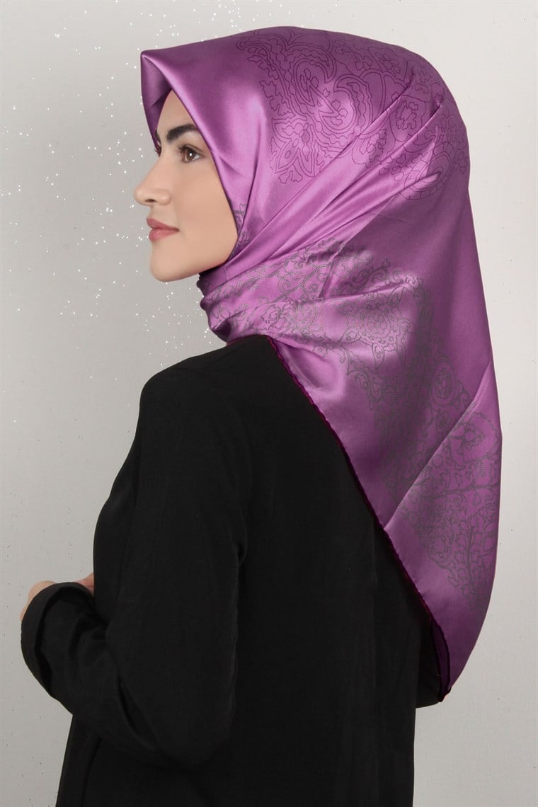 Sura Varaklı İpek Eşarp 4560-67