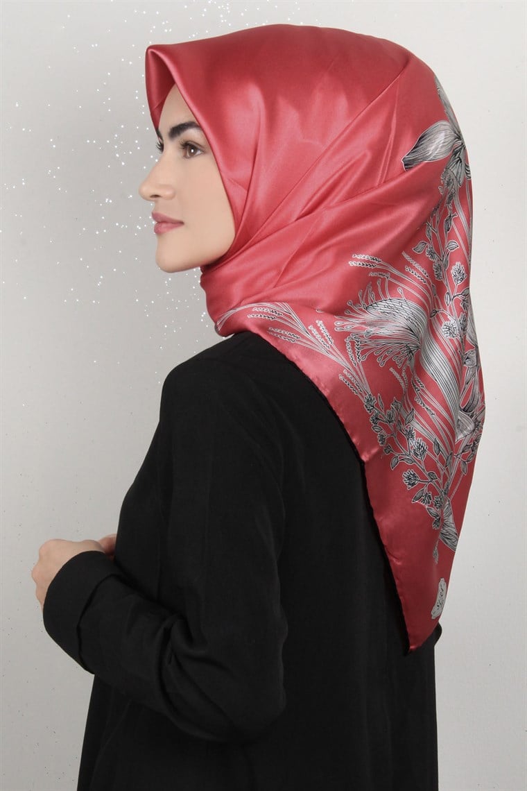 Sura Varaklı İpek Eşarp 4560-69