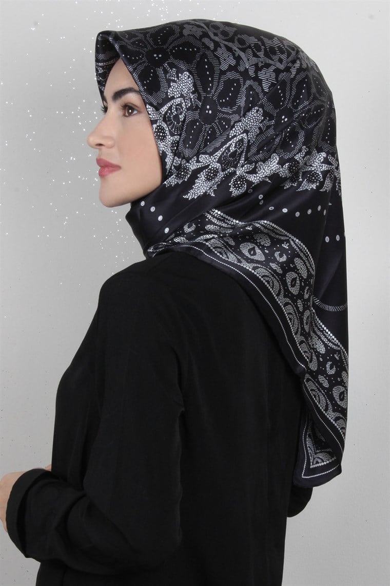 Sura Varaklı İpek Eşarp 4560-70