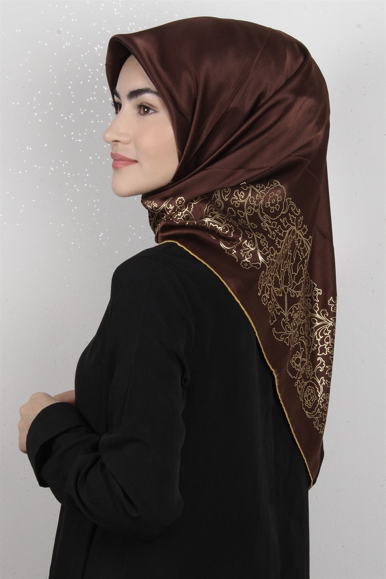 Sura Varaklı İpek Eşarp 4560-76