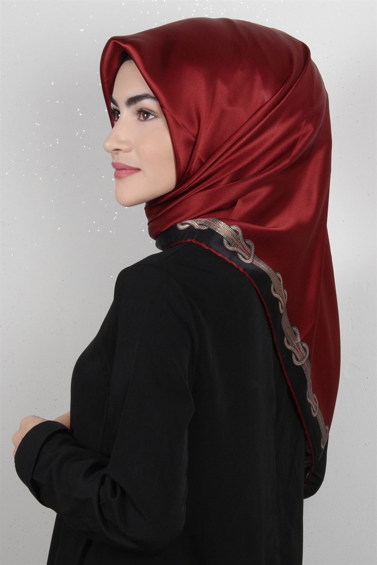 Sura Varaklı İpek Eşarp 4560-77