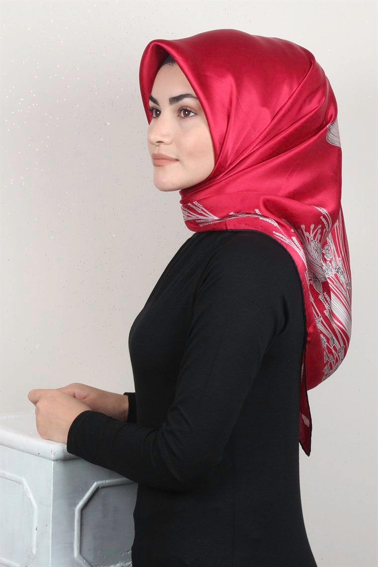 Sura Varaklı İpek Eşarp 4560-86