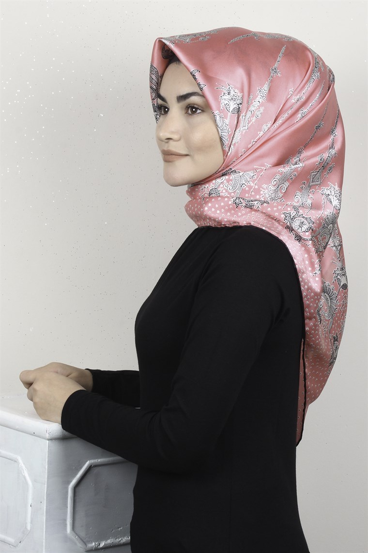 Sura Varaklı İpek Eşarp 4560-89