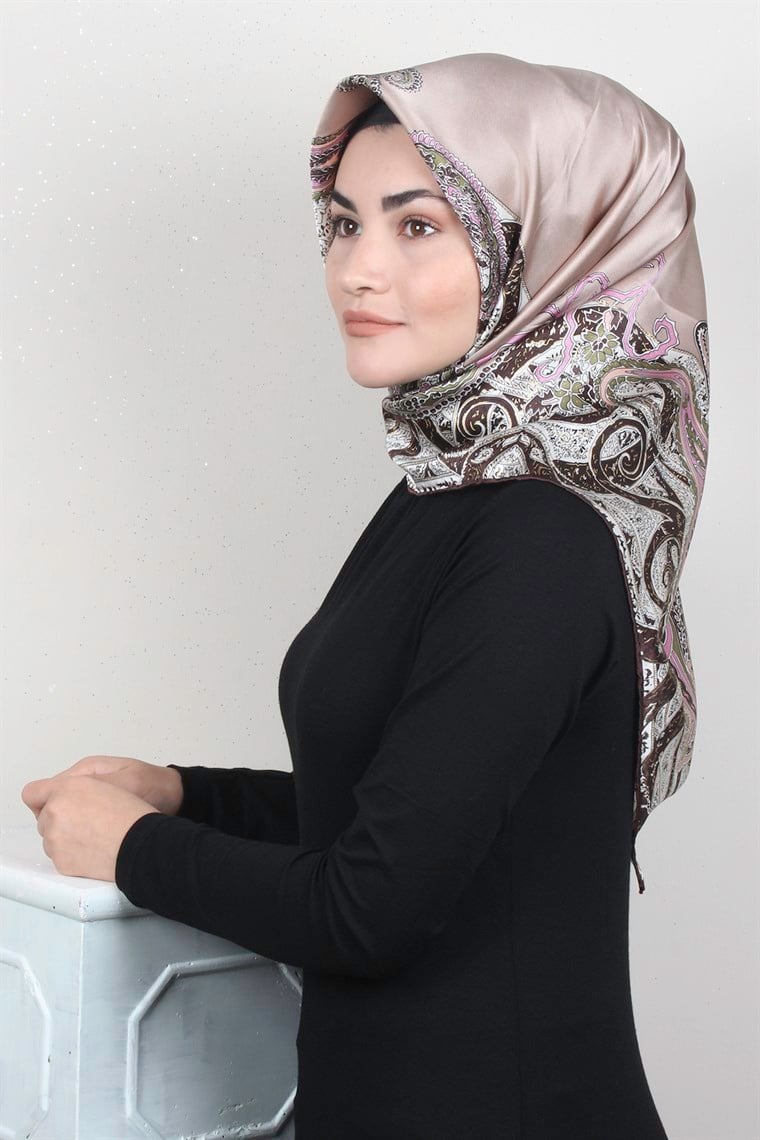 Sura Varaklı İpek Eşarp 4560-91