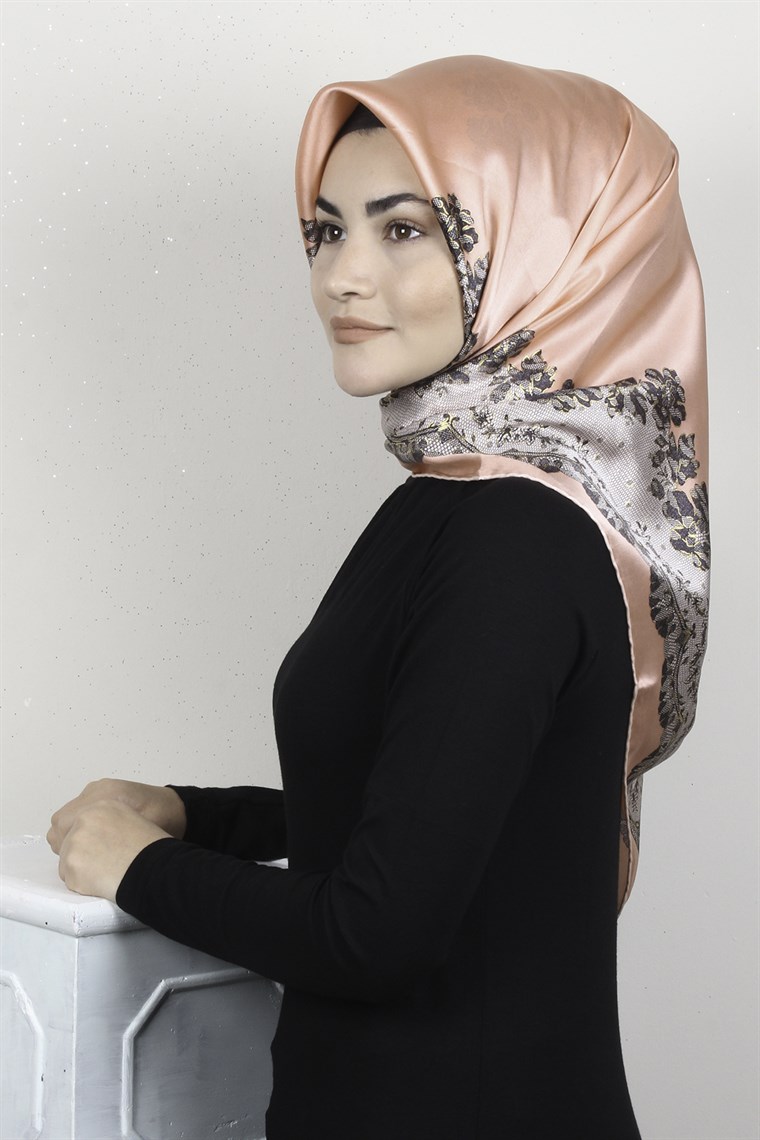 Sura Varaklı İpek Eşarp 4560-97