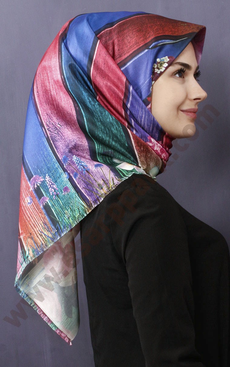 Tafta Dijital Eşarp 1300-5