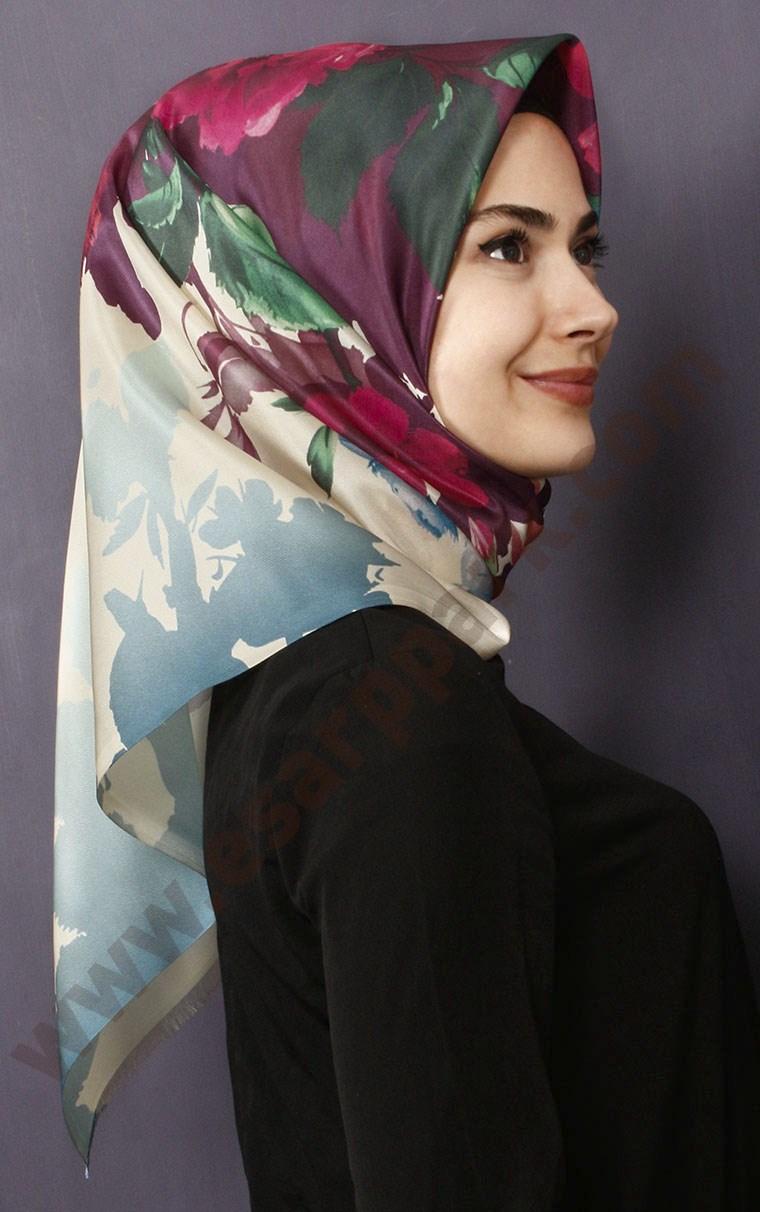 Tafta Dijital Eşarp 1322-3