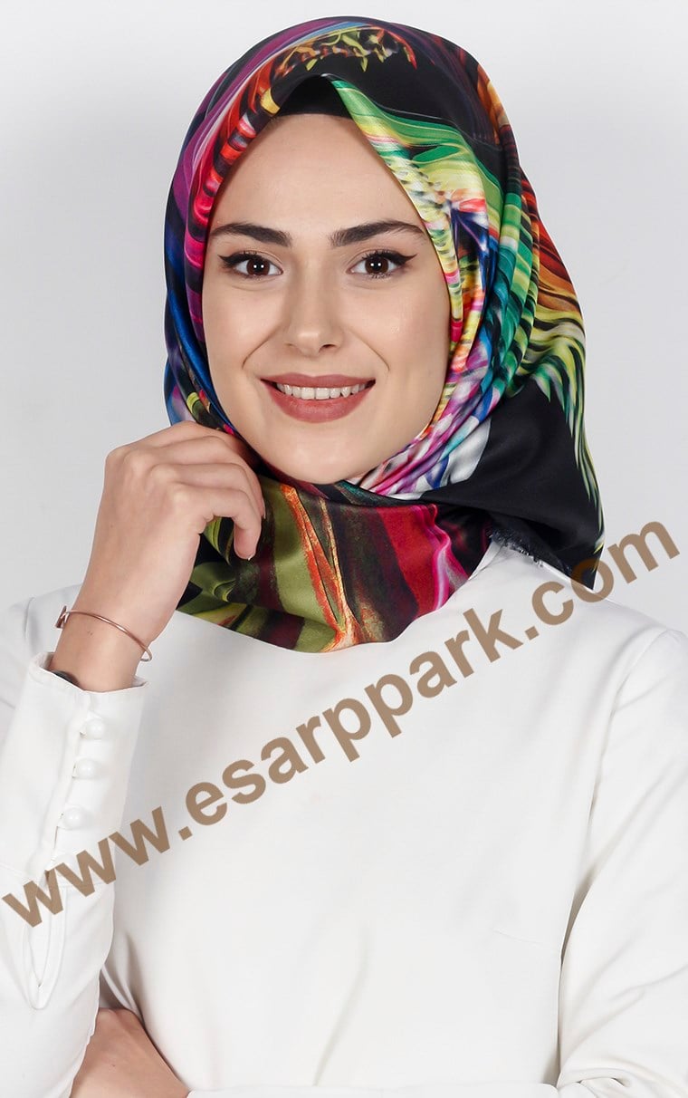 Tafta Dijital Eşarp 1324-3